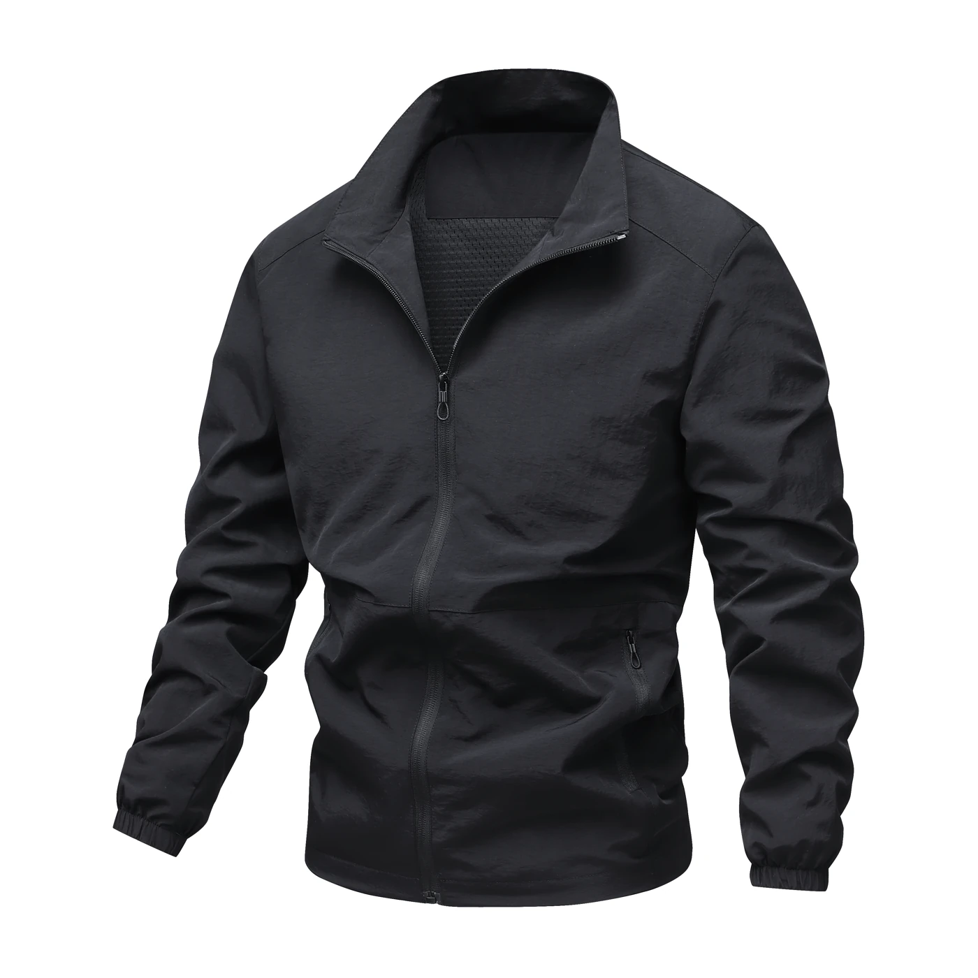 Stand-Collar Casual Jacket — style 8919
