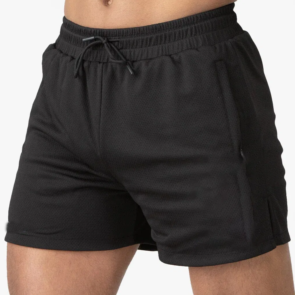 Men Plain Mesh Training Shorts SC-02-M02