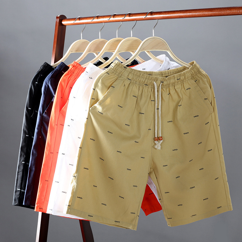 Men Micro-Print Casual Shorts SC-02-M06