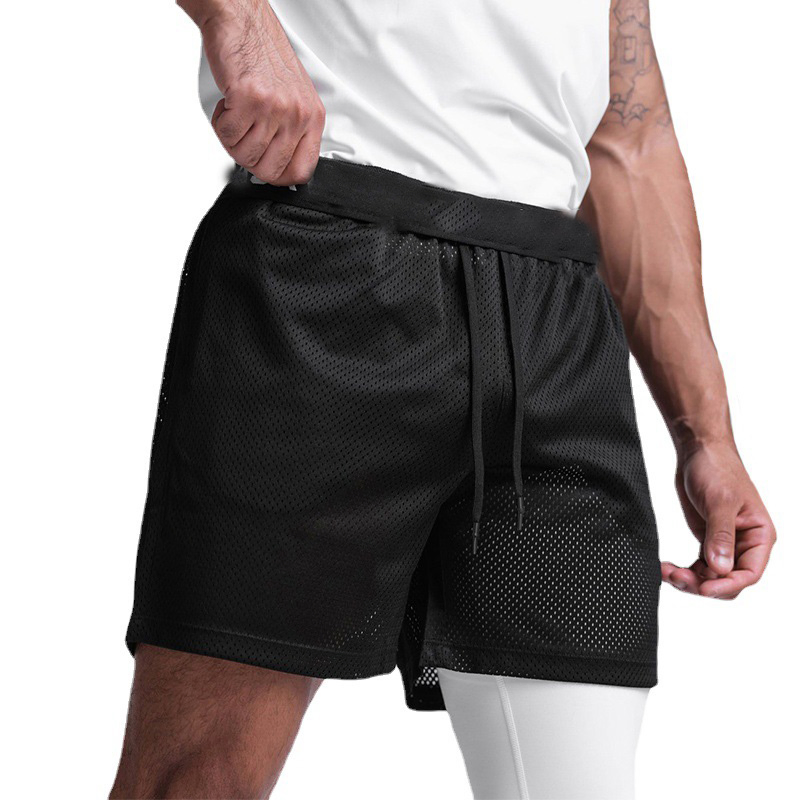Men Two-Layer Active Shorts SC-02-M08