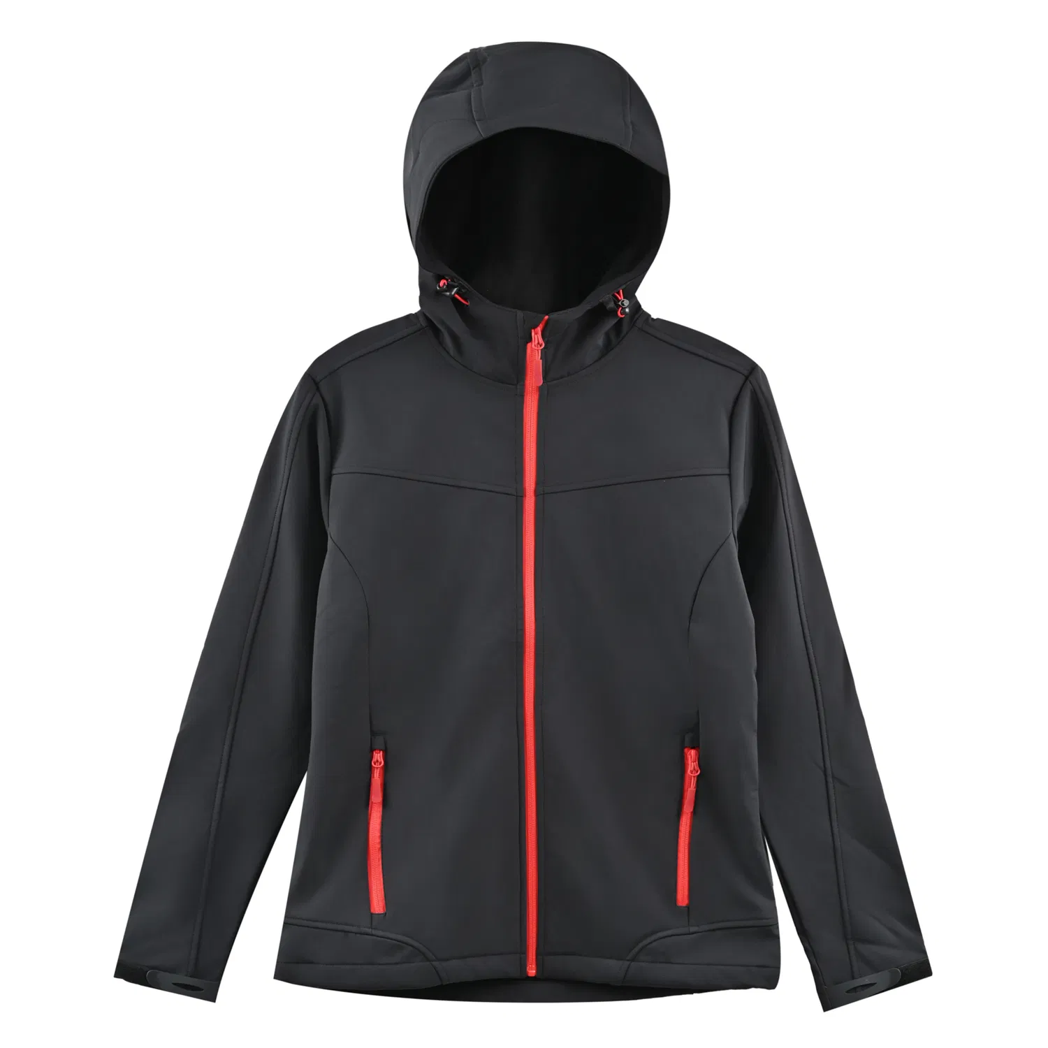 Women Contrast-Zip Hooded Softshell SC-03-W07