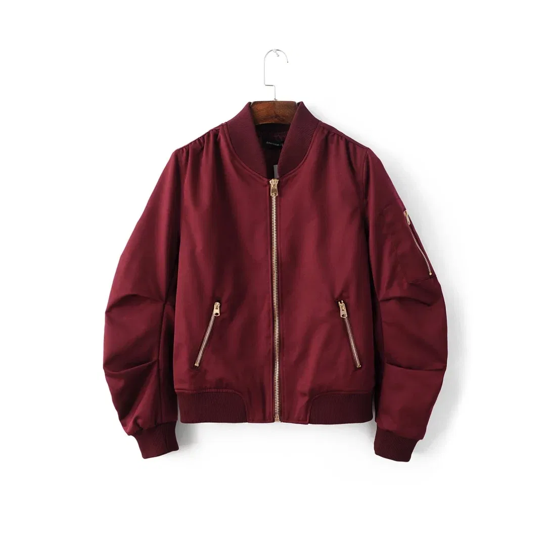 Women Zip-Pocket Bomber Jacket SC-04-W01