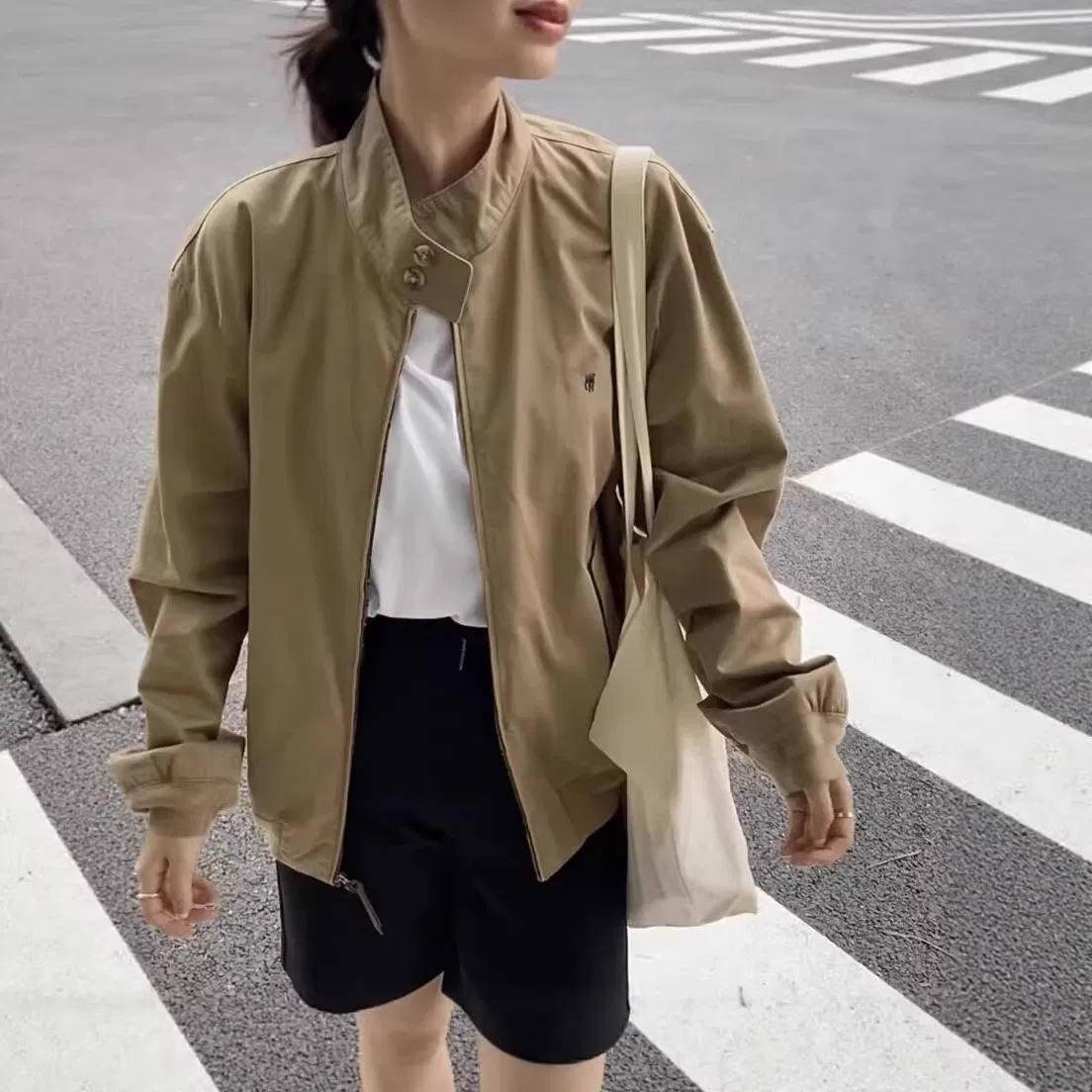 Women Lightweight Pleated Bomber SC-04-W03