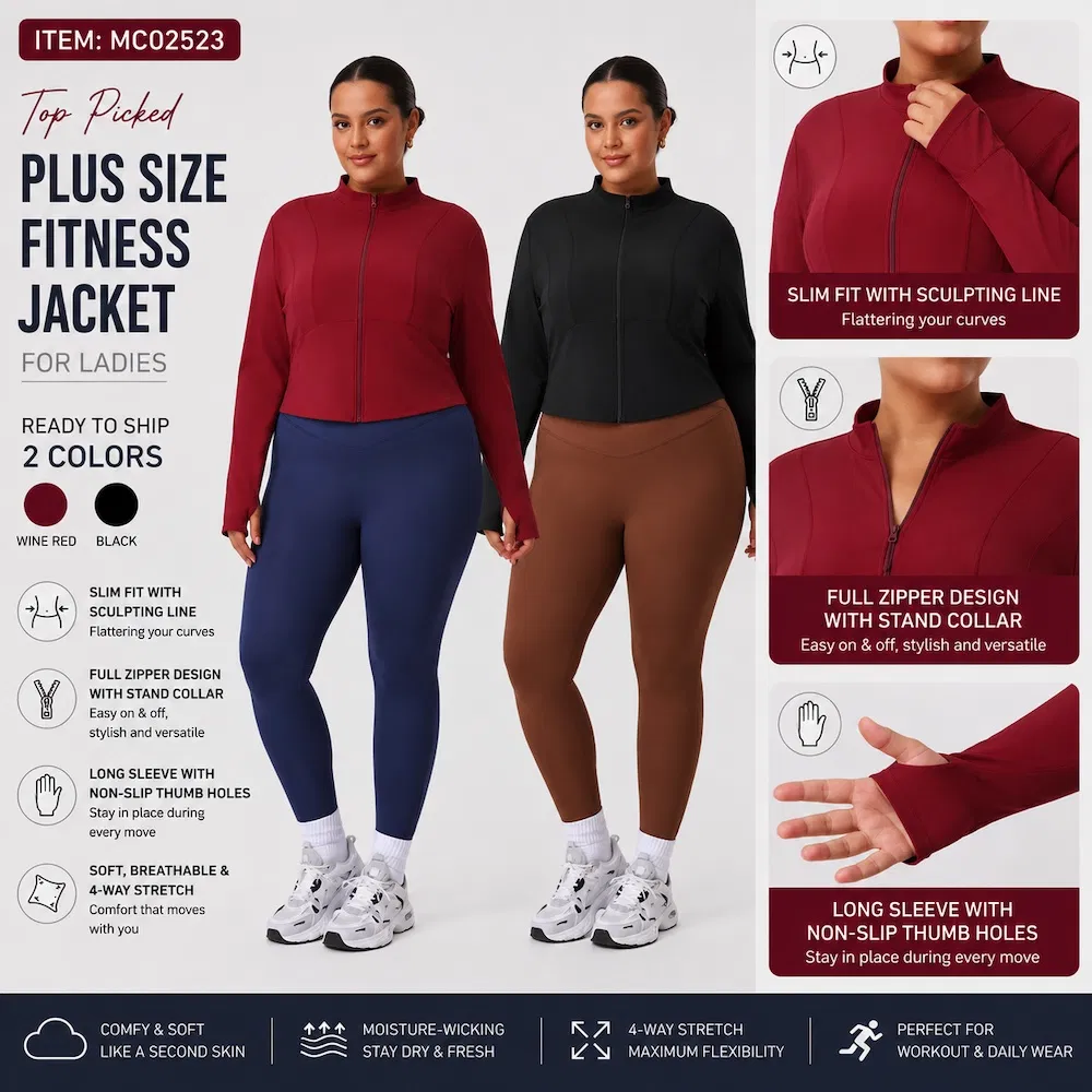 Women High-Collar Active Jacket SC-04-W05