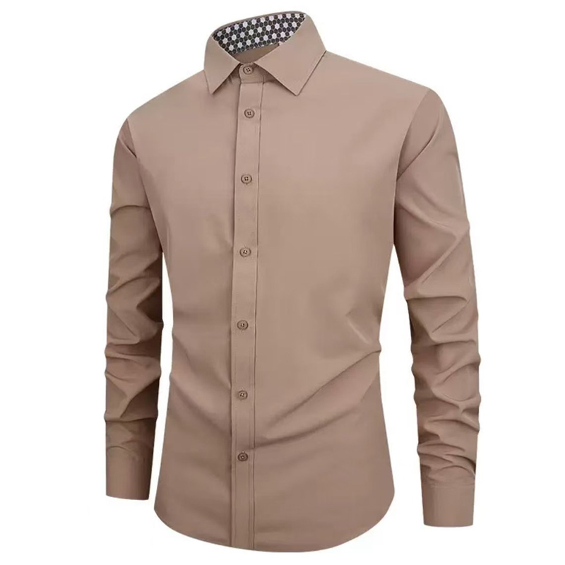 Men Clean-Collar Formal Shirt SC-06-M08