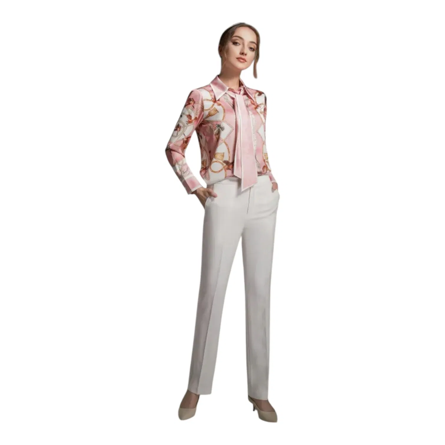 Women Ruffled Detail Blouse SC-06-W03