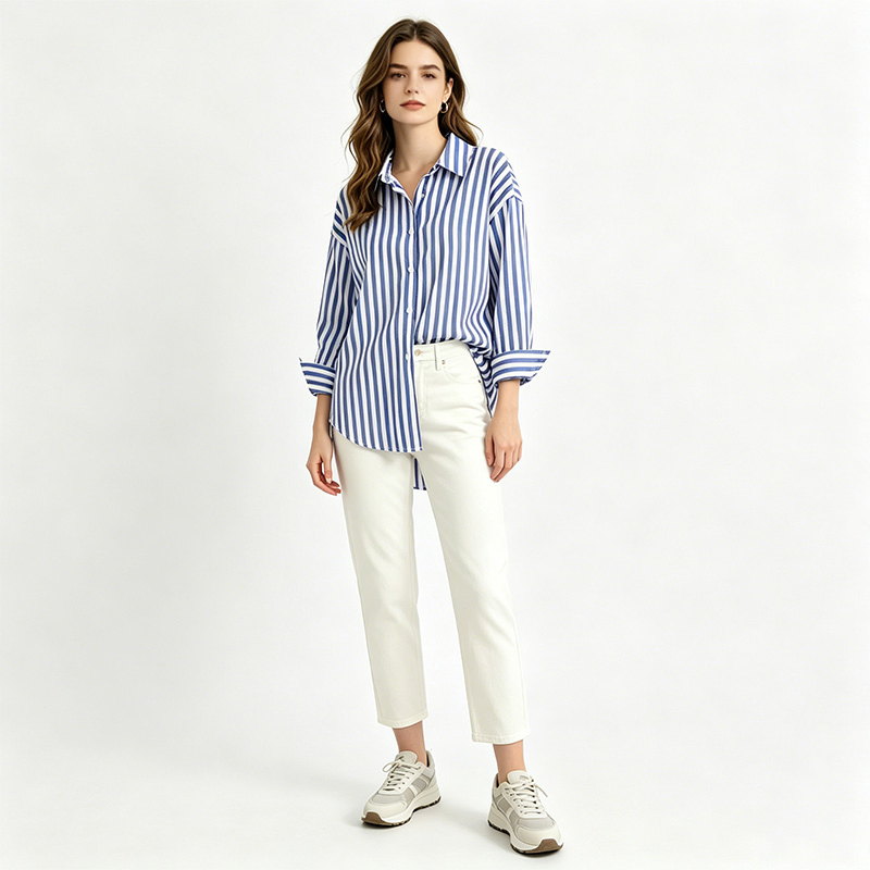 Women's striped shirt sourcing reference