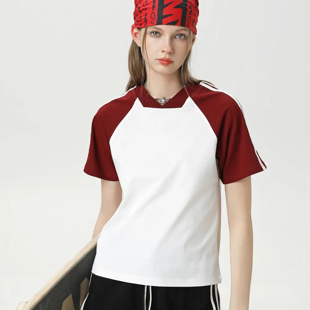 Women Contrast Raglan Polo SC-07-W09