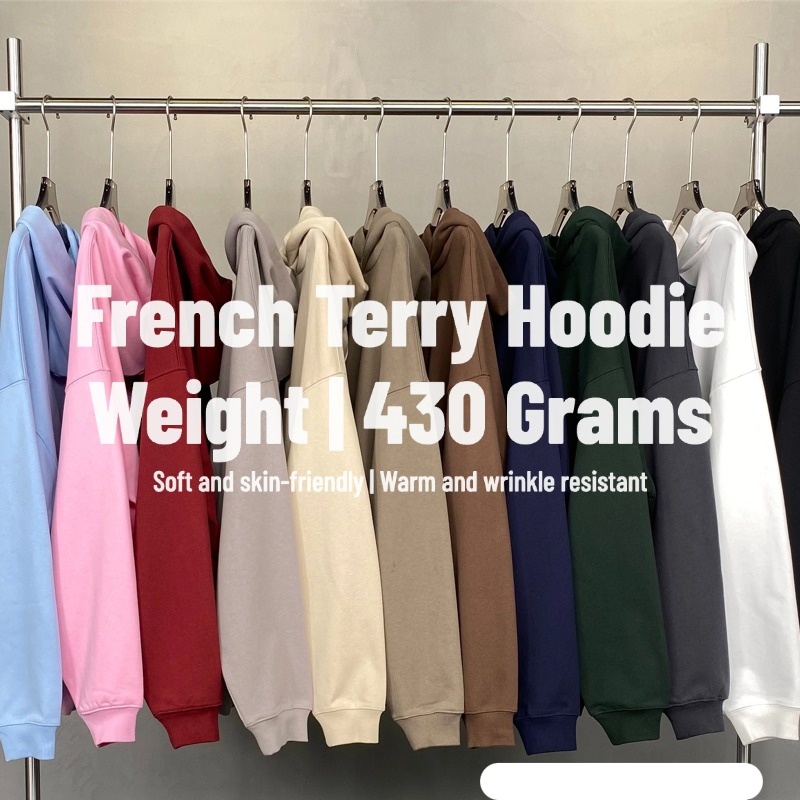 Men French-Terry Pullover Hoodie SC-08-M03