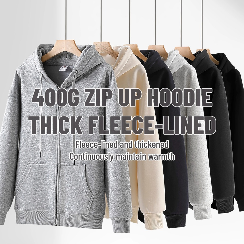 Men Full-Zip Everyday Hoodie SC-08-M06